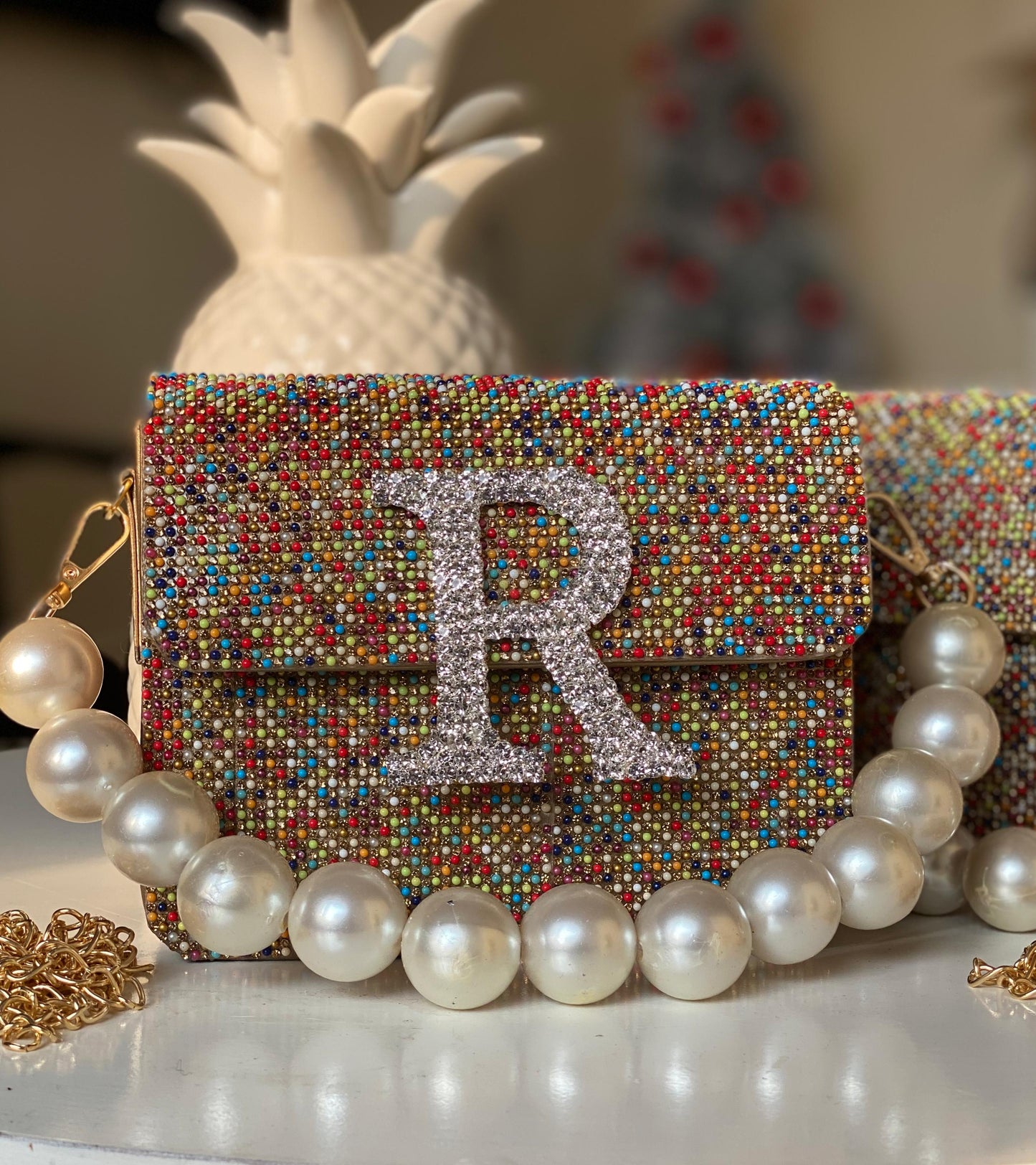 RAINBOW INITIAL FLAP BAG