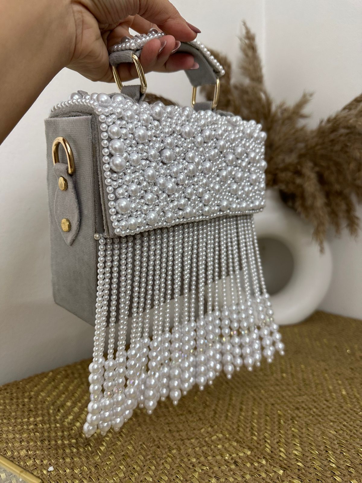 PEARL TASSEL FLAP BAGS