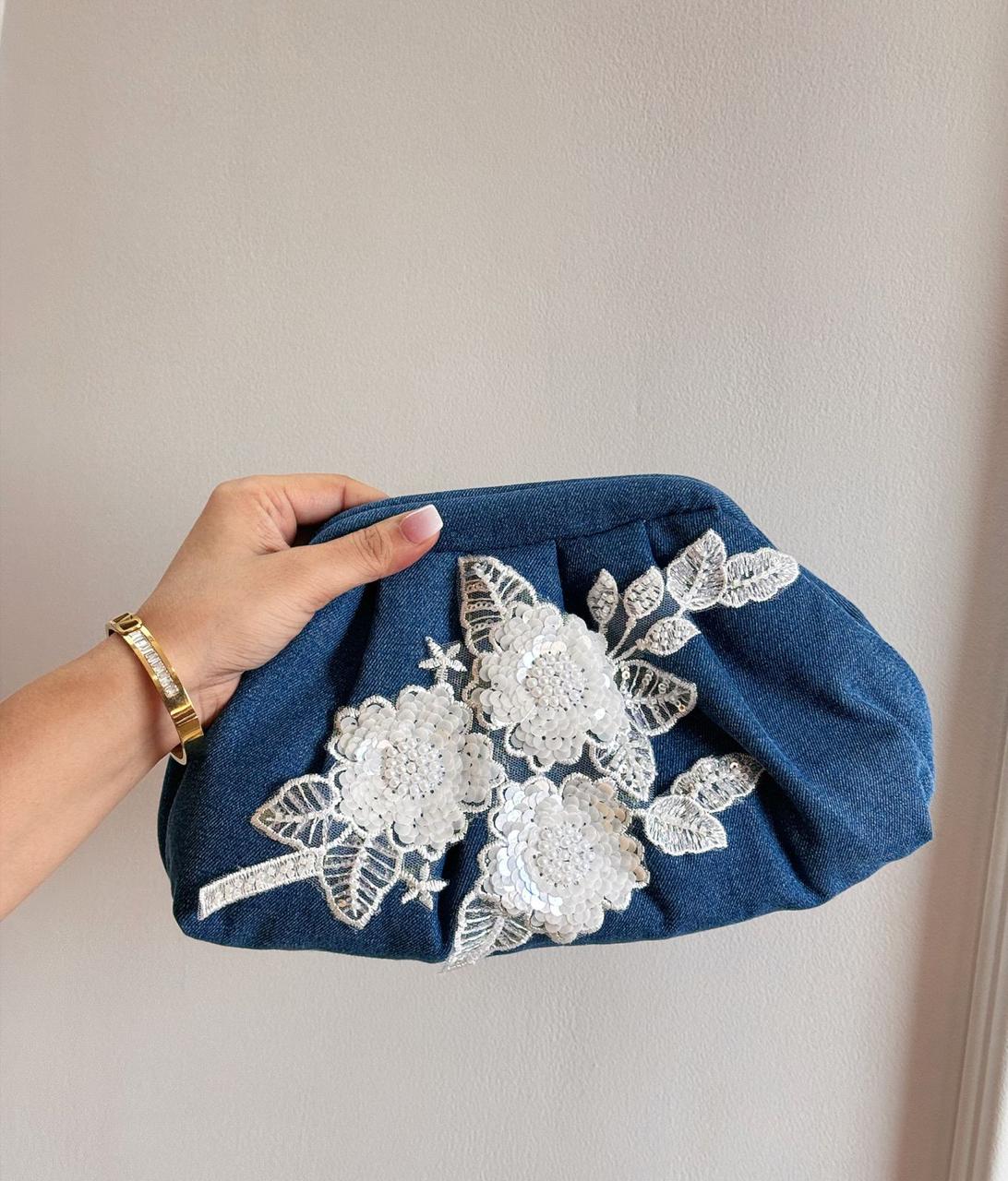 DENIM BLOOM CLOUD BAGS