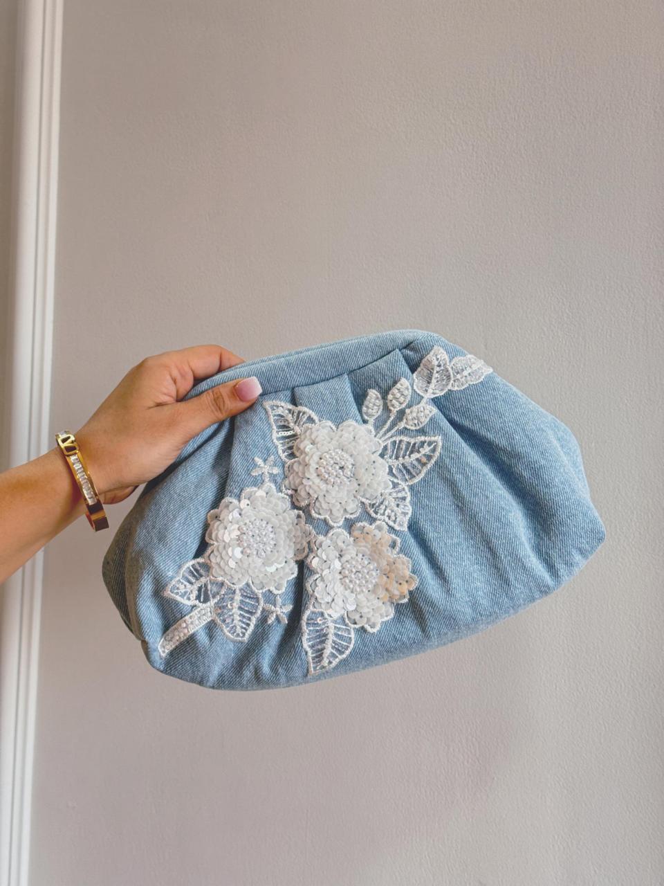 DENIM BLOOM CLOUD BAGS