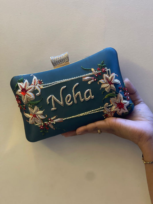 EMBROIDERED NAME PURSES