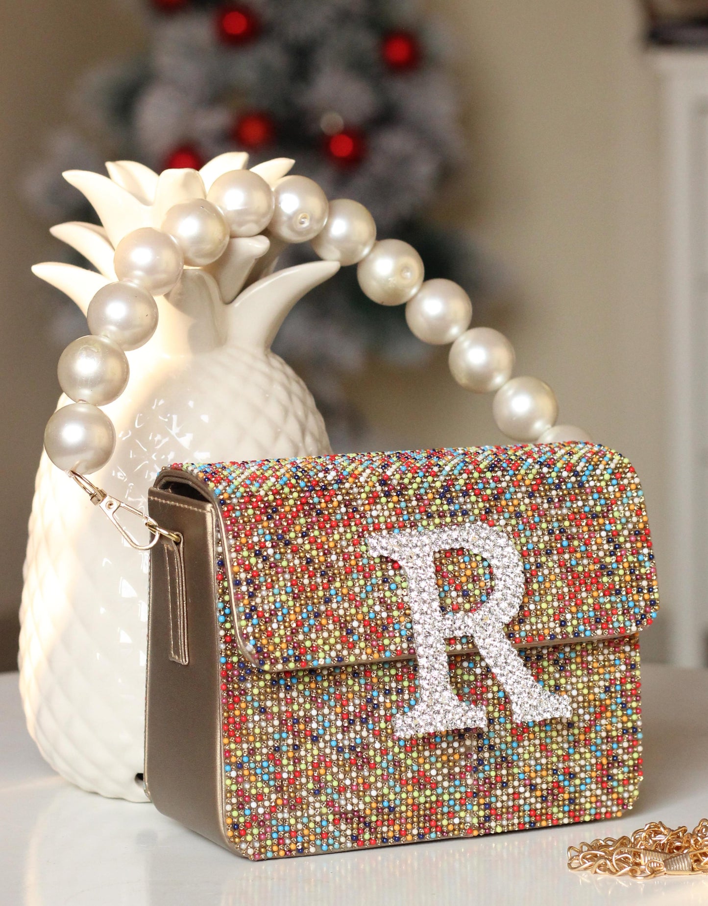 RAINBOW INITIAL FLAP BAG