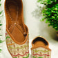 WHITE MULTICOLORED JUTTI