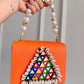 MACRO BAGS WITH MULTI MIRROR & COWRY SHELLS