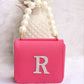 PETITE FUCHSIA INITIAL BAG