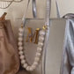 METALLIC TOTE BAGS WITH INITIALS