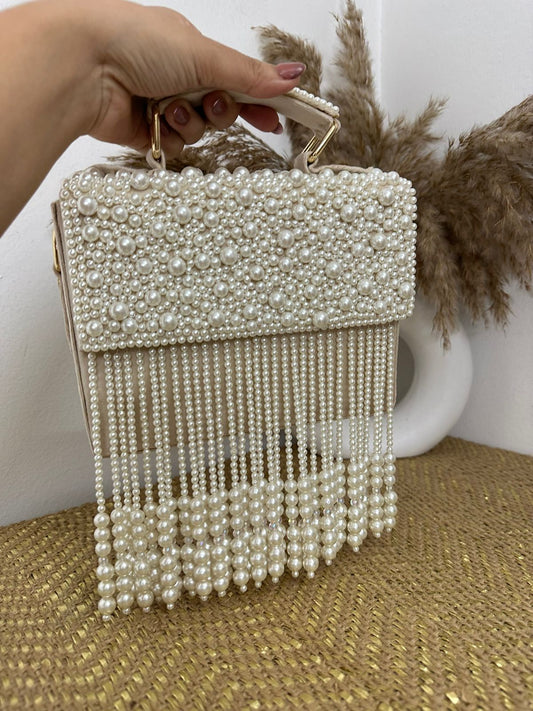 PEARL TASSEL FLAP BAGS