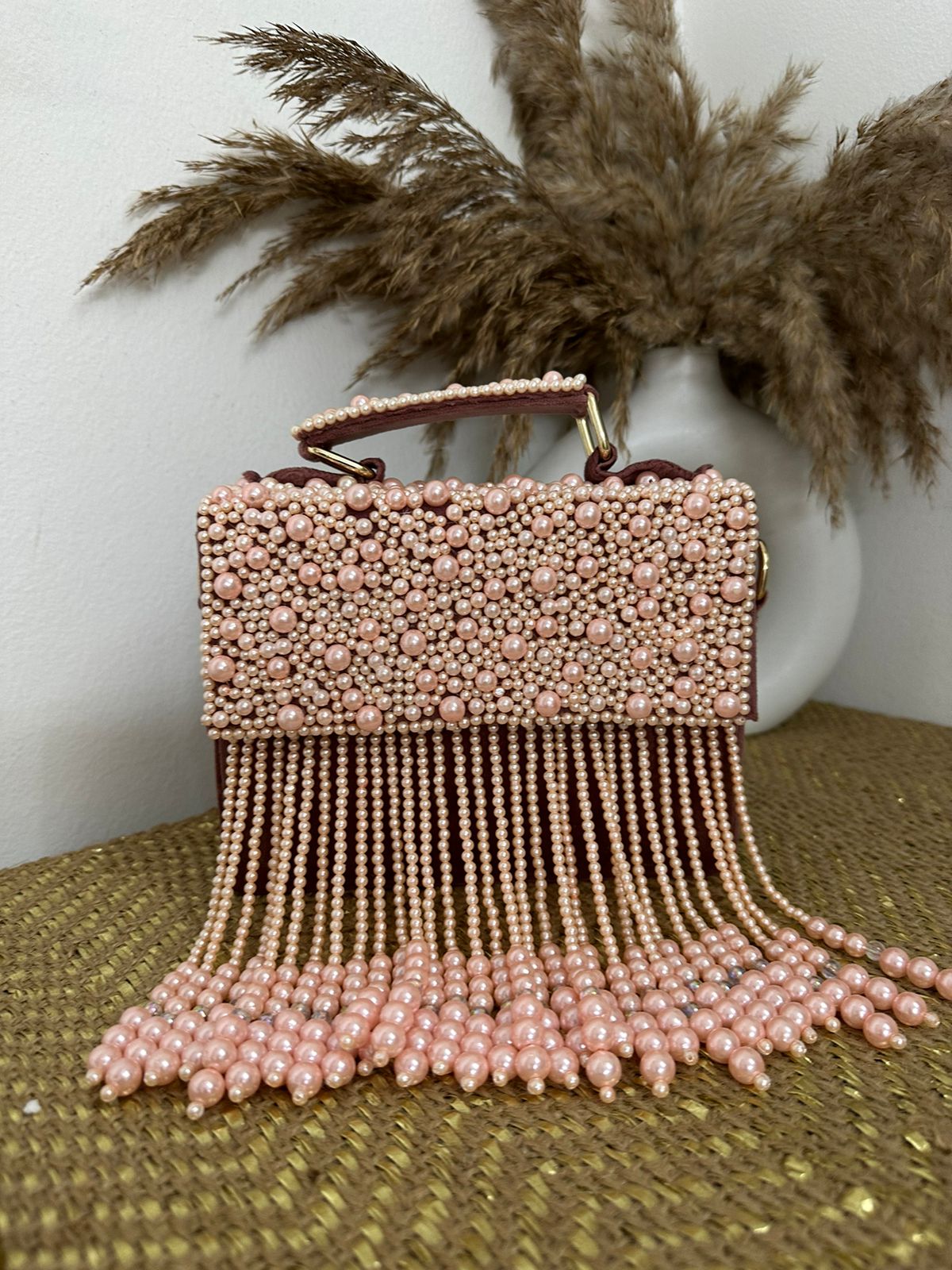 PEARL TASSEL FLAP BAGS