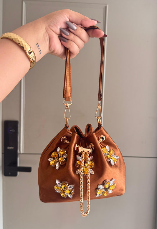 CRYSTAL BLOOM BUCKET BAGS