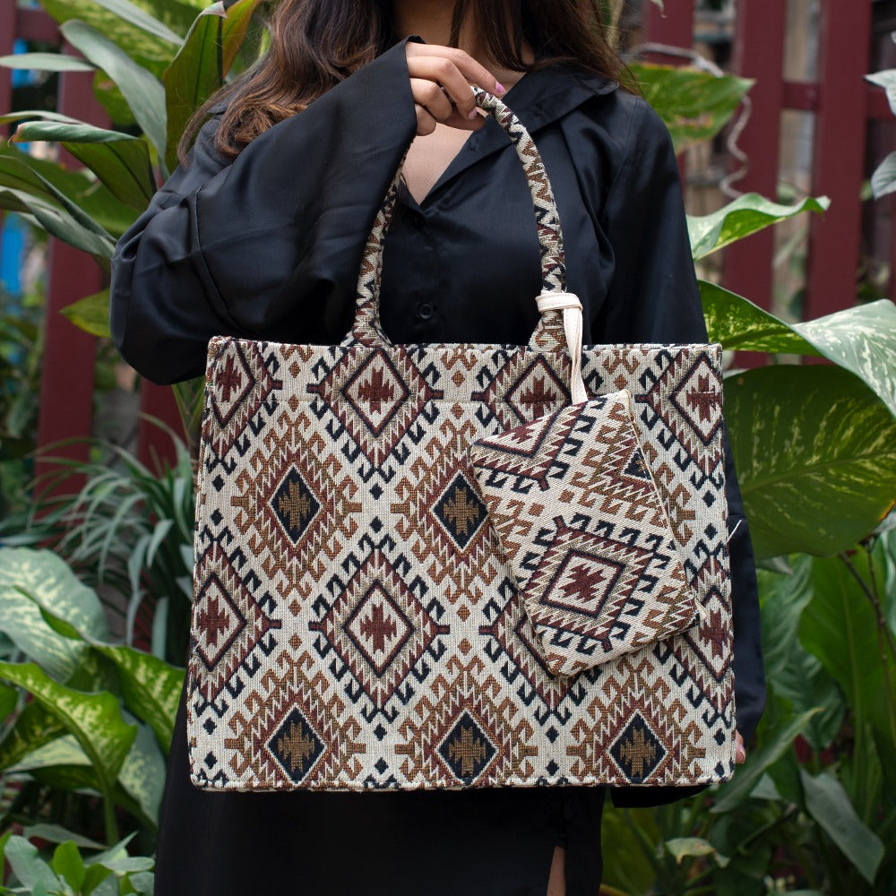 PRINTED TOTE