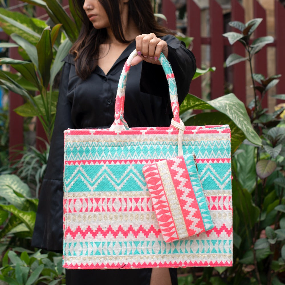 PRINTED TOTE