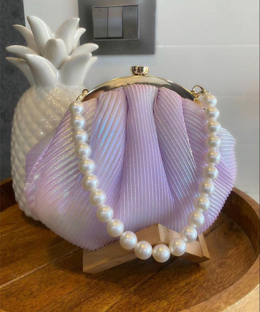 METALLIC PLEATED BATUAS